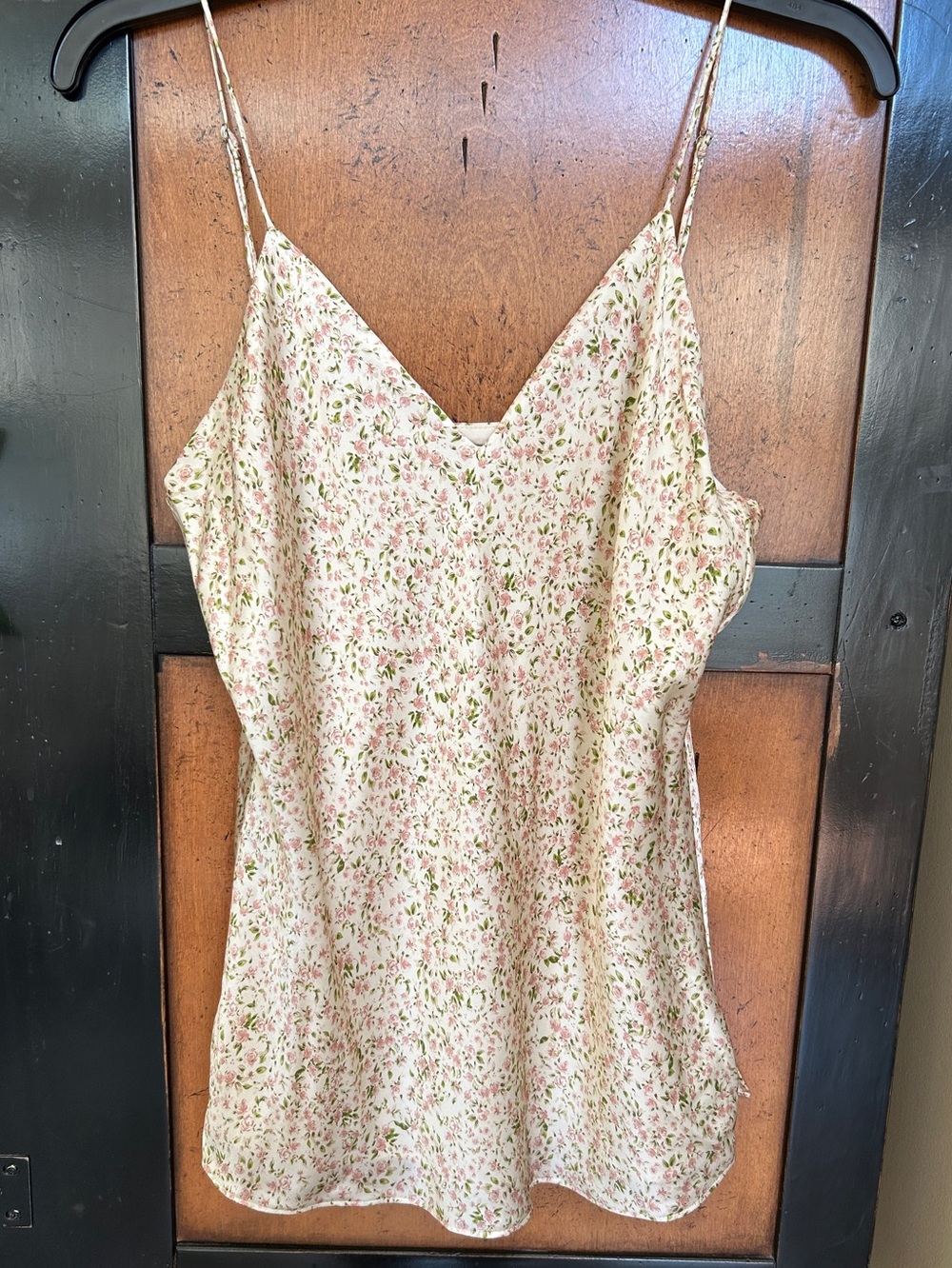 Cami NYC RAINE FLORAL-PRINT SILK-SATIN CAMISOLE sz XL